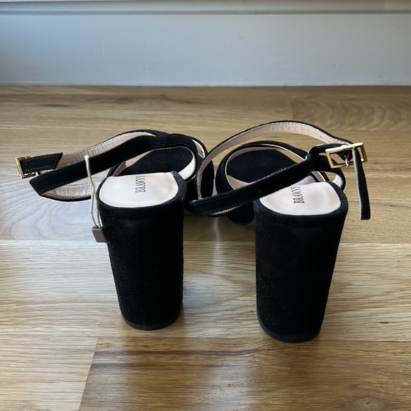NWT SUPER COMFY Brawn’s women’s platform suede sandals. Black. Size 10. UK 40. - Picture 3 of 11